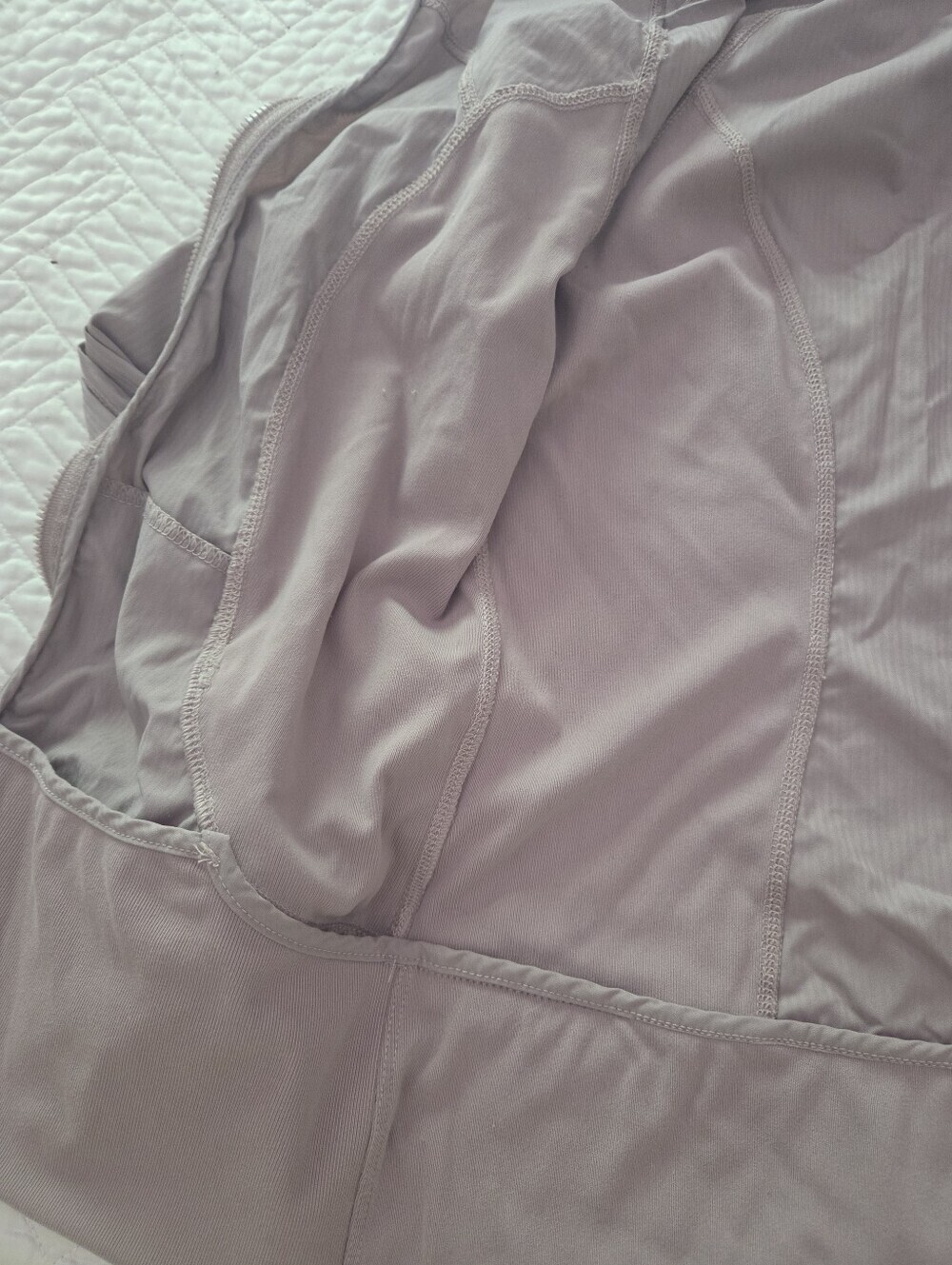 CRZ Yoga Dusty Mauve Hooded Zip Up Jacket XS Thumbhole Activewear Athleisure - Picture 7 of 9